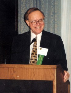 Tom Page at awards banquet