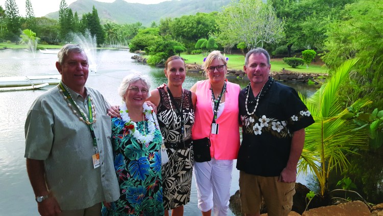 At the luau Thanksgiving 2016